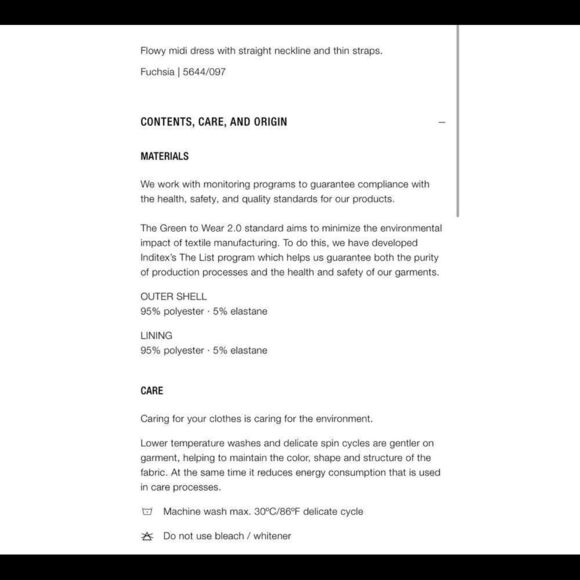 Zara fuchsia pink flowy midi dress Sz L NWT - Picture 4 of 8